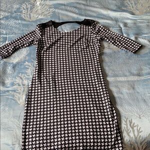 Dress black and white